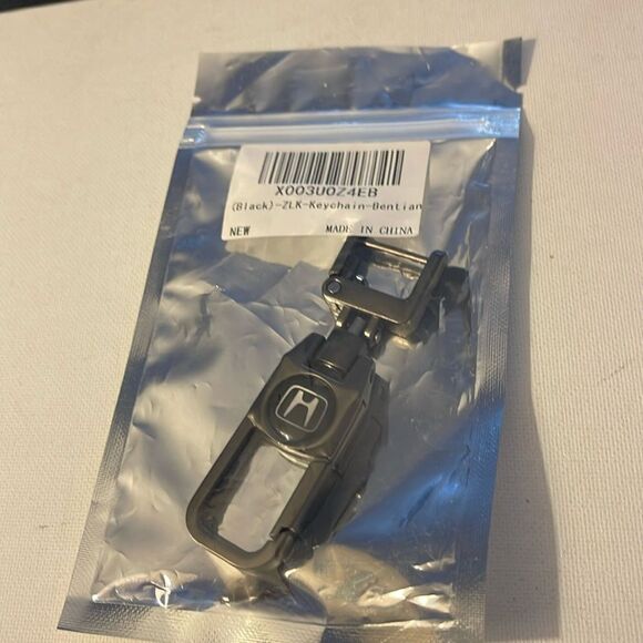 Honda Key Fob Keychain in Black Metal NWT - Picture 6 of 6